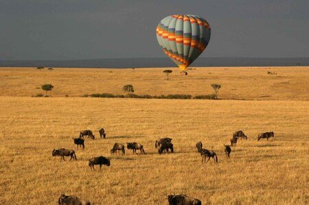 Momella Lakes in Arusha National Park from above